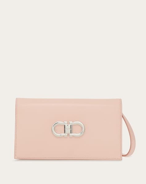 Buy FERRAGAMO Double Gancini Mini Bag | Pink Color Women | AJIO LUXE