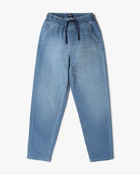 Boys Light-Wash Relaxed Fit Jeans