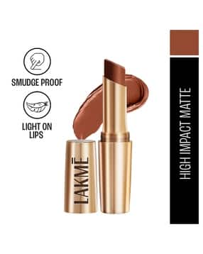 lakme 9 to 5 Powerplay Priming Matte Lipstick Lasts 16 Hrs - Rustic Brown-picture-24