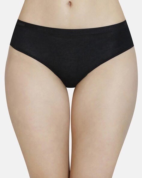 Buy N-Gal Women Lace Stylish Back Adjustable Thong Panty_Black_S at