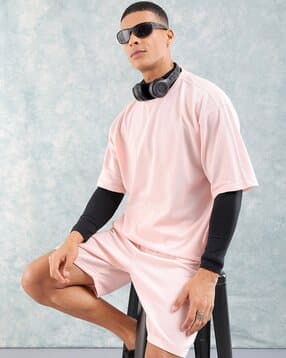 the indian garage co Men Oversized Fit T-Shirt & Shorts Co-Ord Set-picture-12