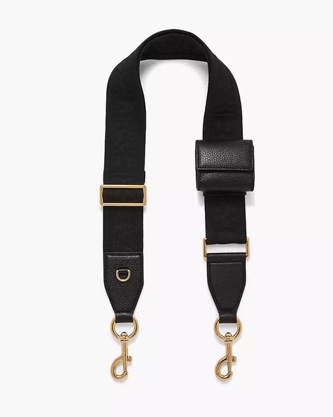 Buy MARC JACOBS The Leather Cargo Webbing Strap Black Color Women AJIO LUXE