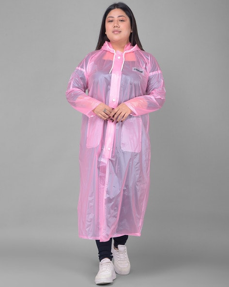 Women Raincoat with Patch Pockets