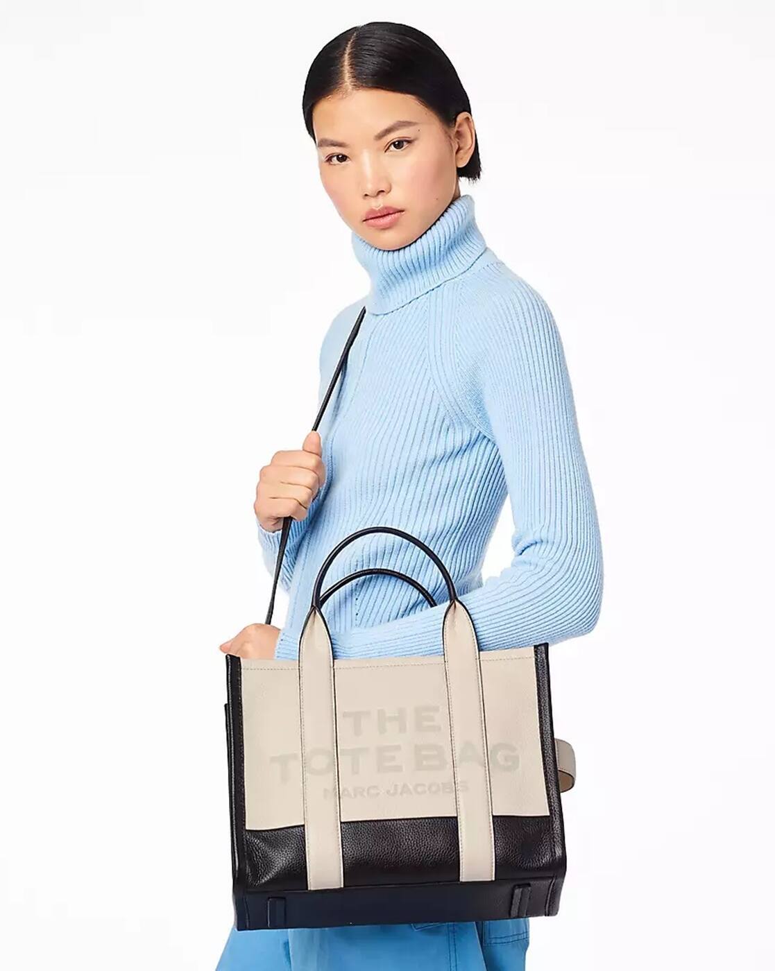 Buy MARC JACOBS The Colorblock Medium Tote Bag | Ivory White