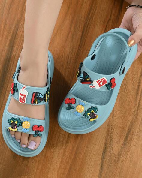 Buy Blue Flip Flop Slippers for Women by LAYASA Online Ajio