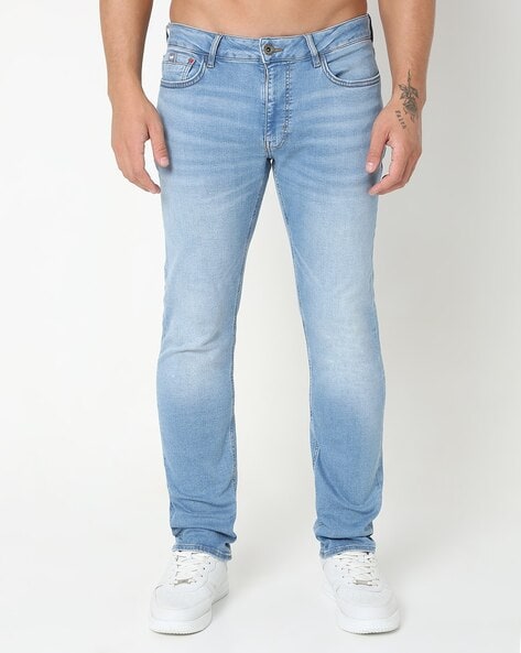 Gas Albert Slim Fit Solid Denim