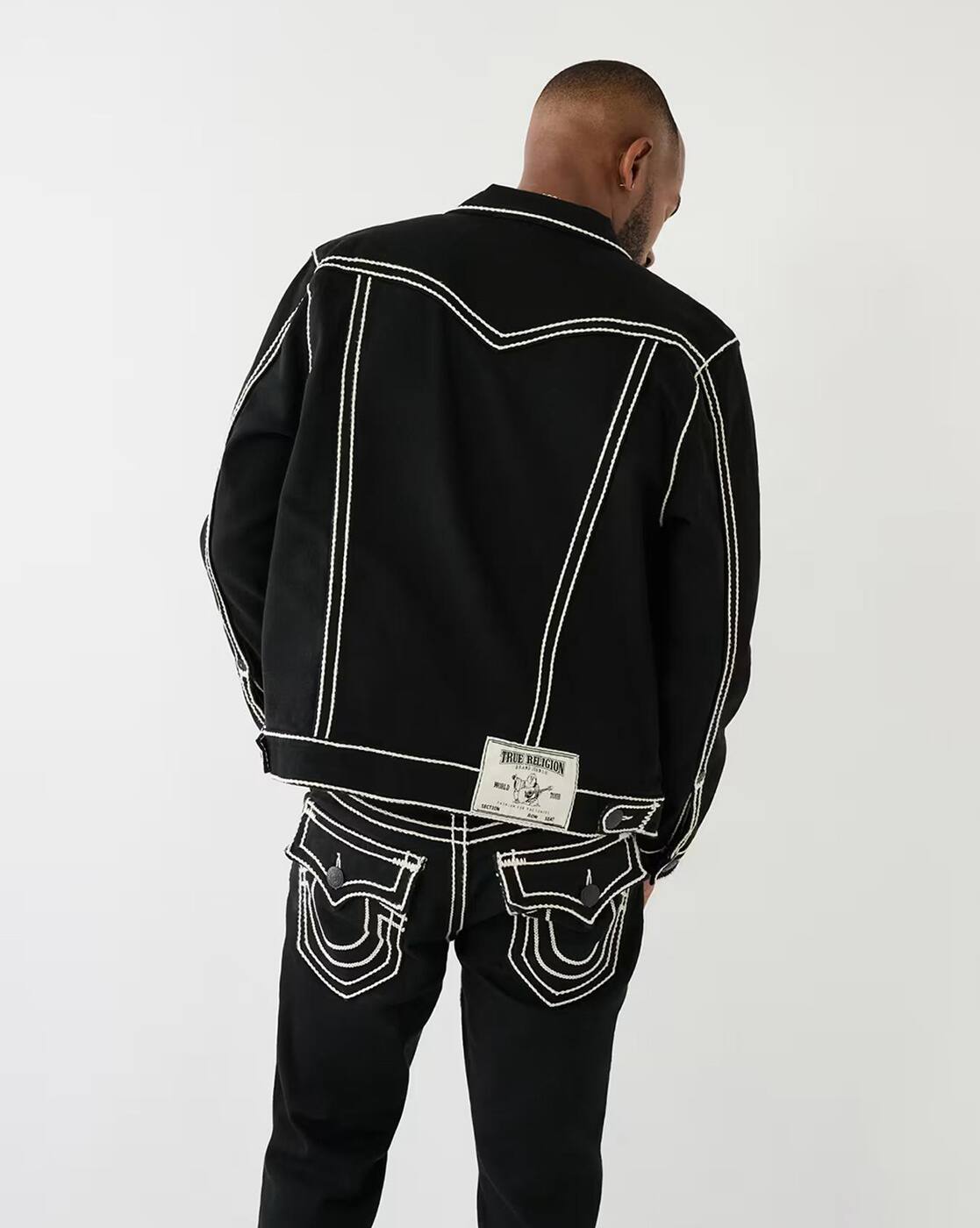Buy TRUE RELIGION Embroidered Regular Fit Denim Online | Ajio.com