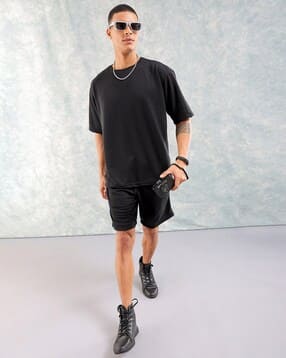 the indian garage co Men Oversized Fit T-Shirt & Shorts Co-Ord Set-picture-44