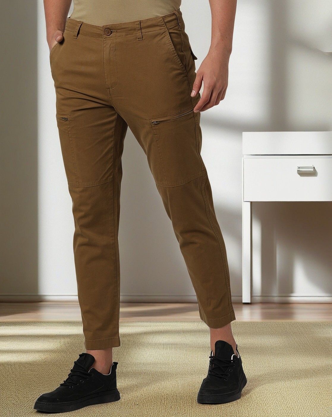 Buy Tan Brown Trousers & Pants for Men by Buda Jeans Co Online