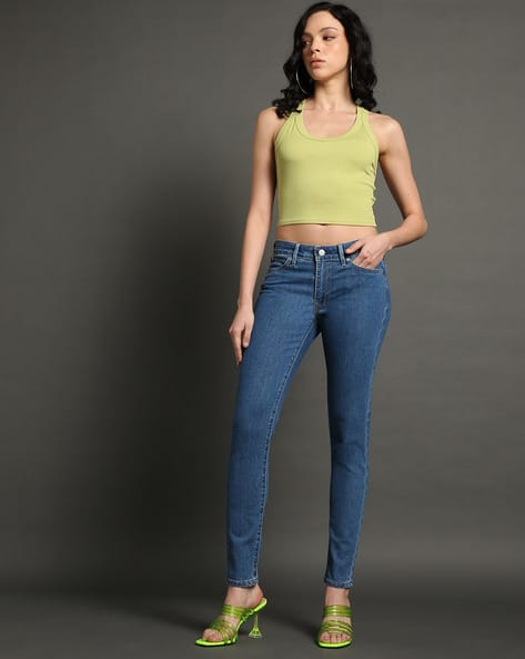 LEVI'S Women Lightly Washed 711 Skinny Fit Jeans