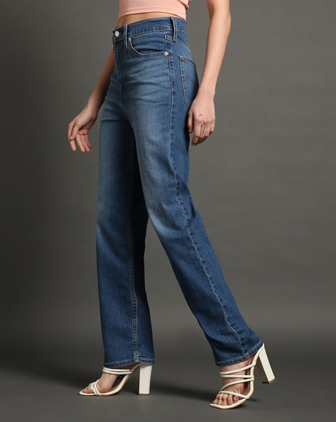 Slim Jeggings Straight Leg Denim Jeggings Women Straight Fit