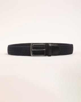 the bear house Men Braided Wide Belt with Tang-Buckle Closure-picture-44