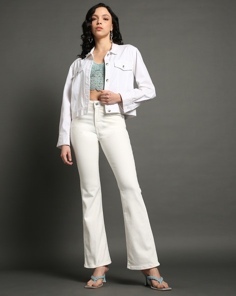 Levi's high rise white jeans hotsell