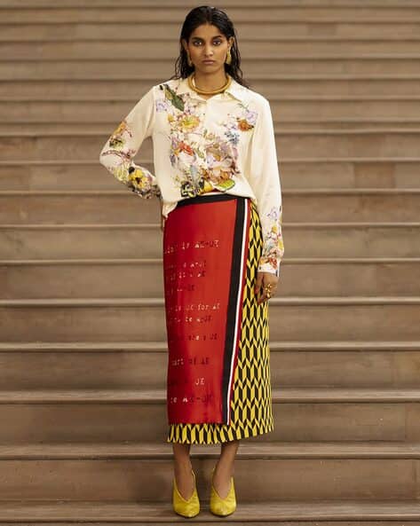 Buy Multicoloured Fusion Wear Sets for Women by AKOK Online