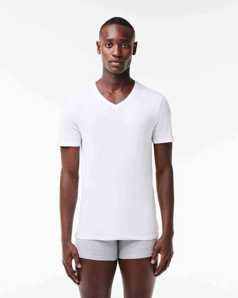 Buy White Tshirts for Men by Lacoste Online Ajio