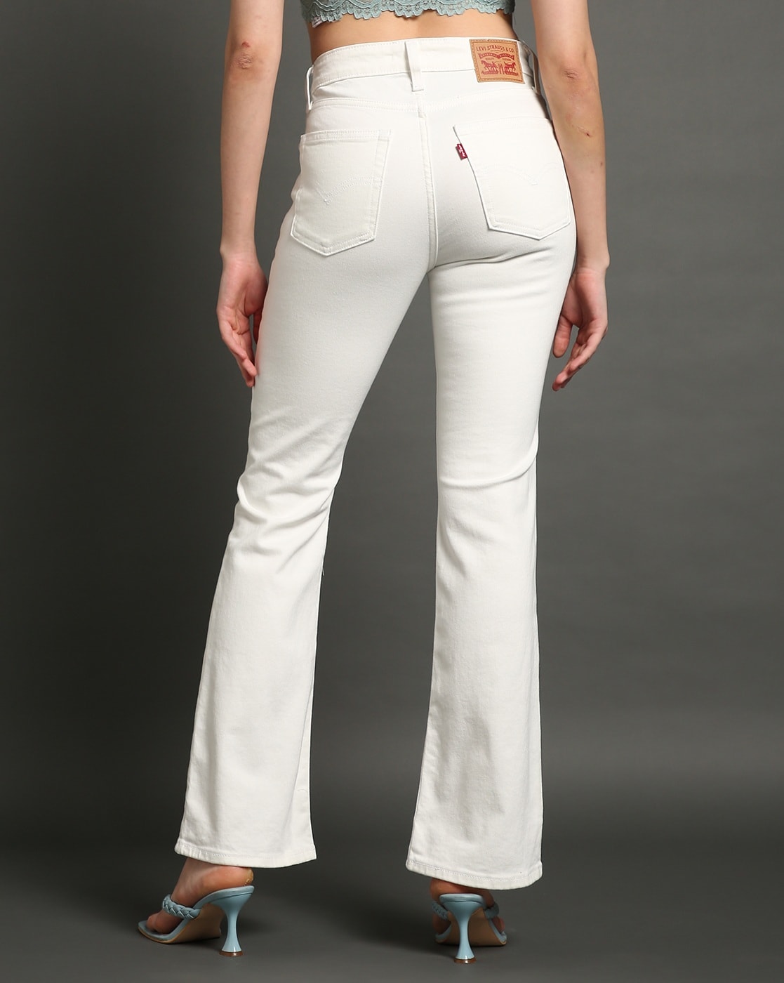 Levis white bootcut jeans hotsell