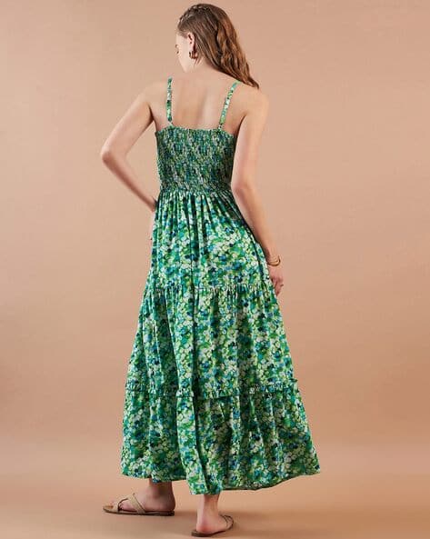 Boho To Impress Spell And The Gypsy Green Dress Wholesale Beach Maxi Dress  With Ruffle Hem