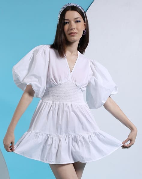 Buy White Dresses for Women by FREEHAND Online
