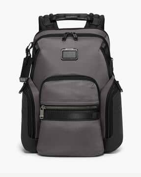 Buy TUMI Alpha Bravo Navigation Backpack | Grey & Black Color Men