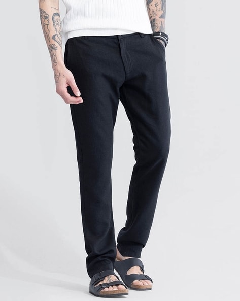 Buy Black Trousers & Pants for Men by SNITCH Online