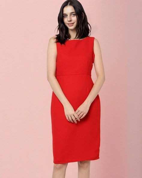 Boatneck best sale sheath dress