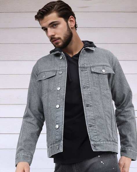 Denim jacket outlet gray