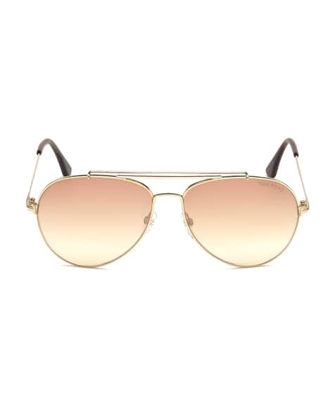 Women Metal Aviator Sunglasses FT0497 60 28Z