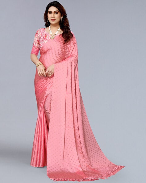 Pink & Gold Pure Crepe Silk Saree | Sakhi Fashions – sakhifashions