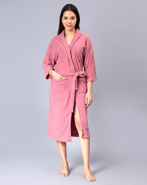 Navy Blue Summer Women's Robe Nightdress Lady Faux Silk Bath Gown Nightgown  Bathrobe Sleepwear Mujer Pijama Flower Zh12C