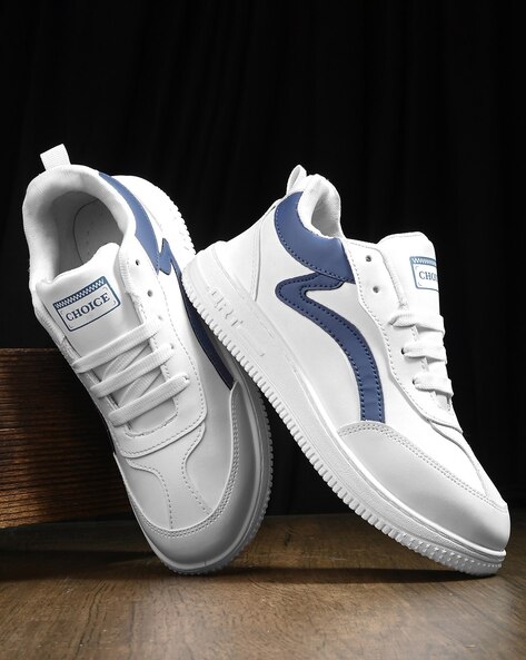 Men Typographic Lace-Up Casual Shoes