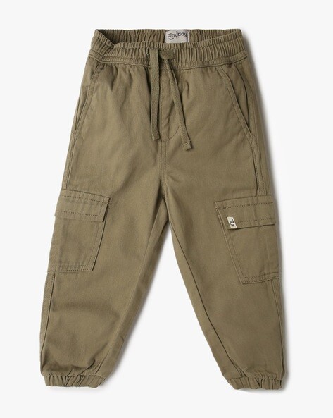Boys Regular Fit Cargo Joggers