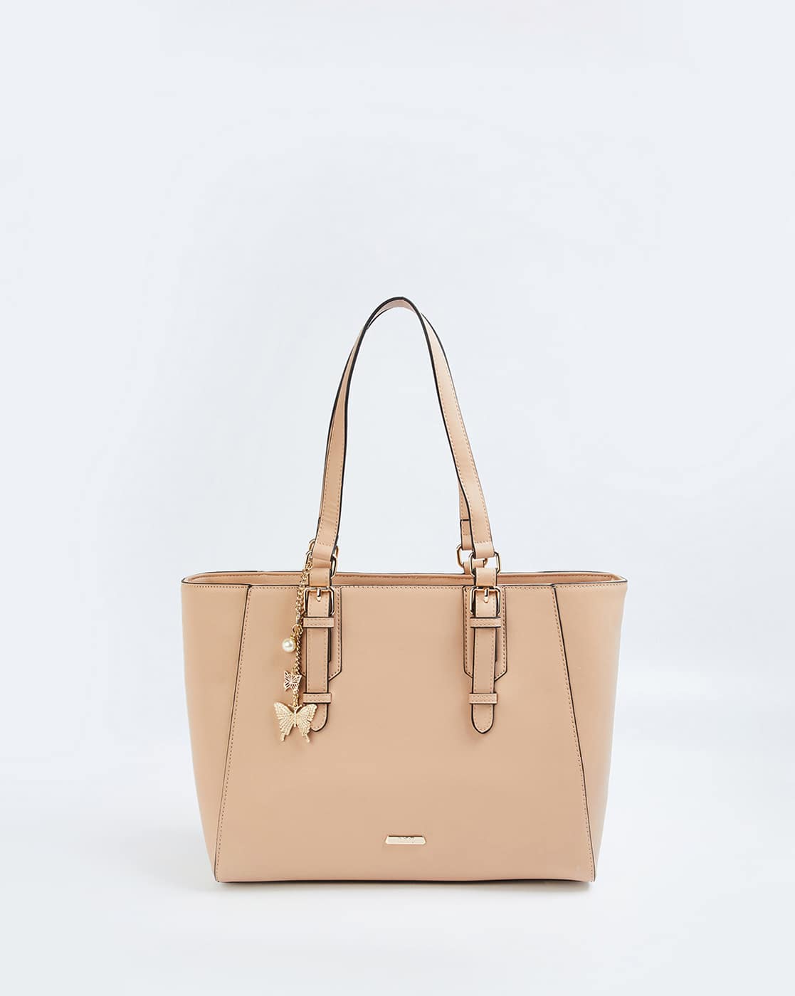 Women Shoulder Bag with Metal Accent