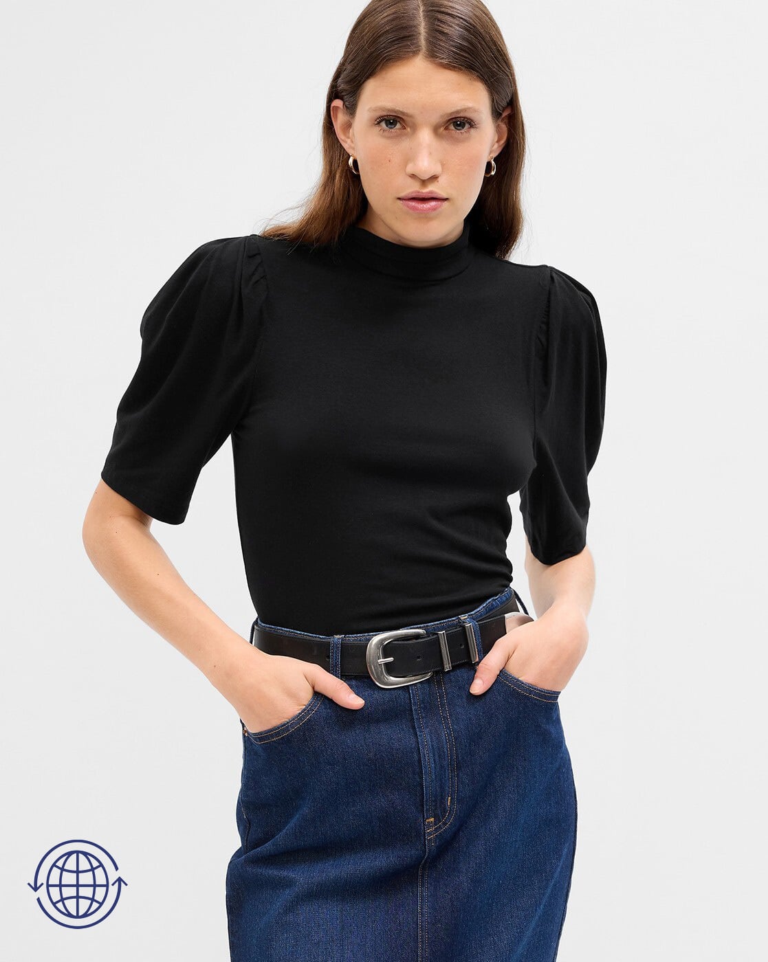 High-Neck Slim Fit Top