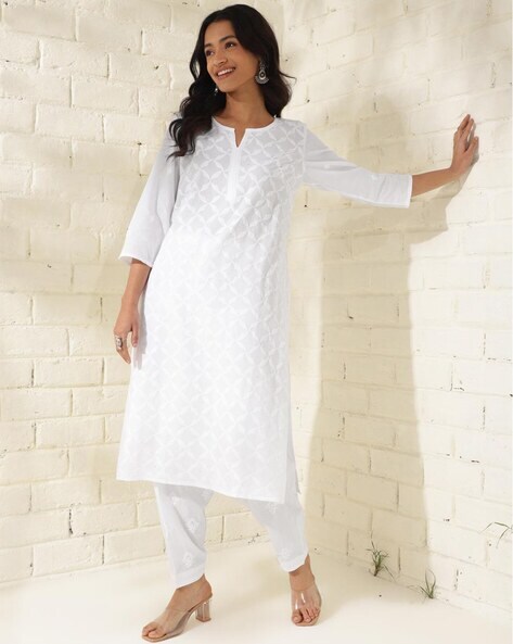 Women Chikankari Embroidered Salwar Price in India