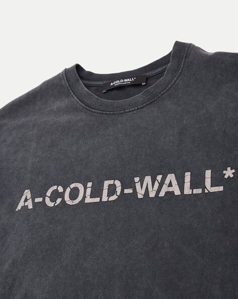 Buy A COLD WALL Overdye Cotton Regular Fit Logo T-Shirt