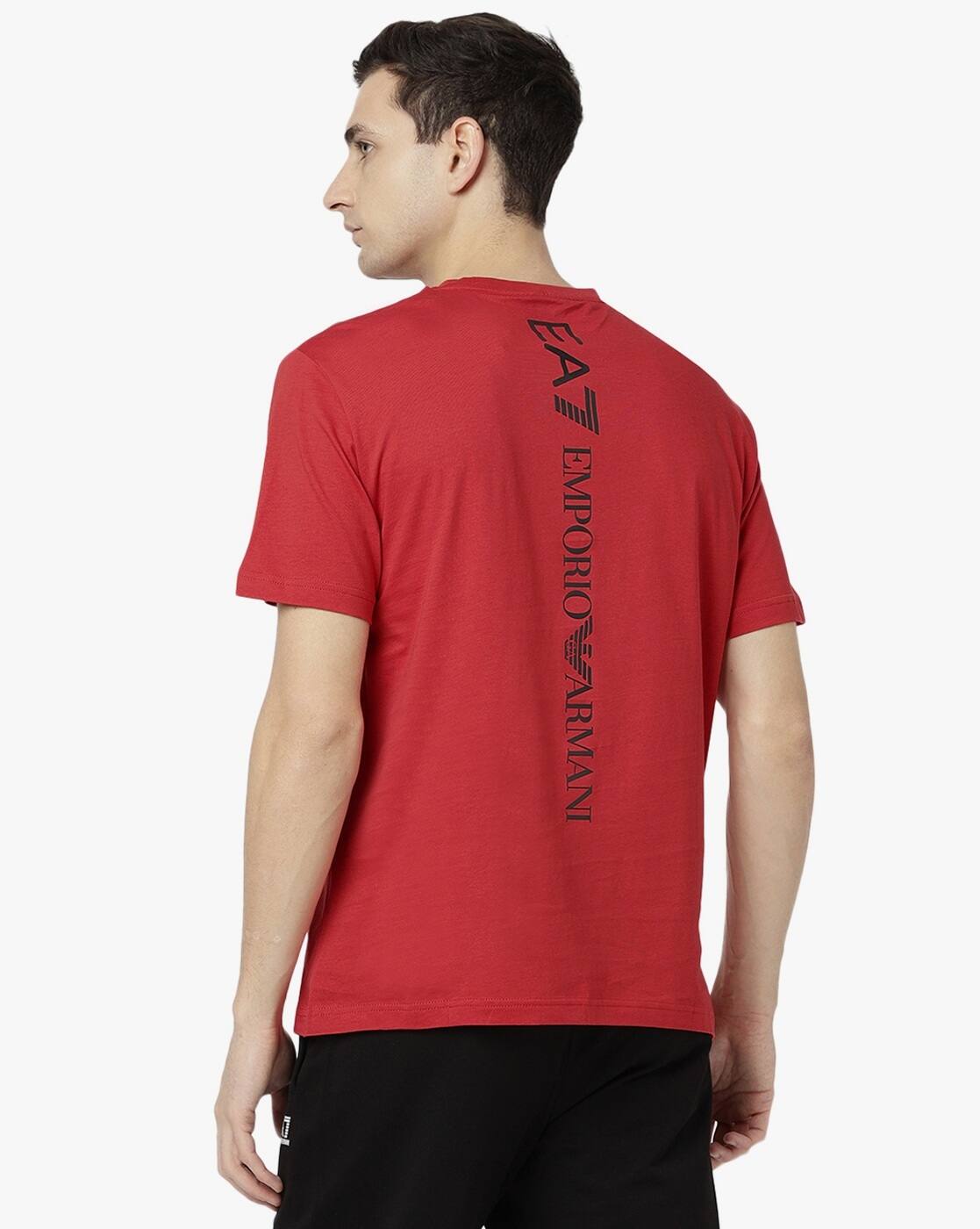 Buy Red Tshirts for Men by EA7 Emporio Armani Online | Ajio.com