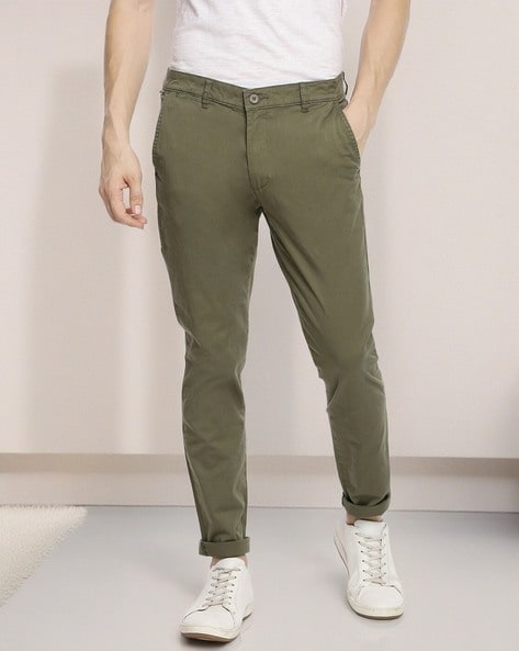Men's Cotton Blend Pista Green Solid Formal Trousers - Sojanya | Trousers,  Business casual men, Cotton blend