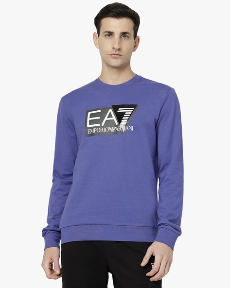 Buy Blue Sweatshirt Hoodies for Men by EA7 Emporio Armani Online Ajio