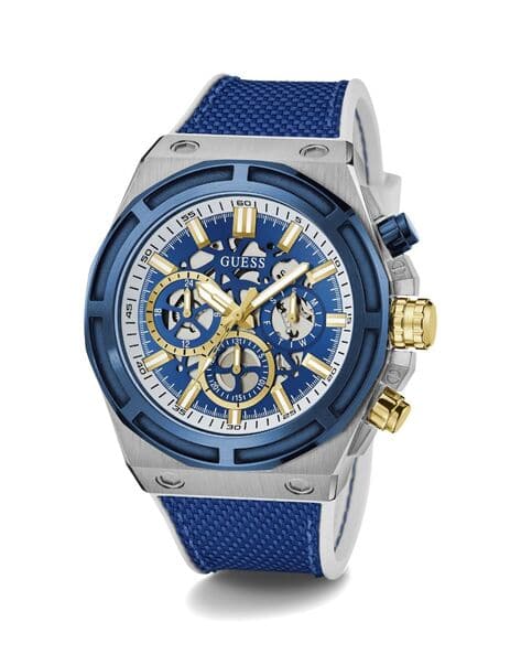 Blue Guess Cronografo Buy GUESS Water-Resistant Chronograph Watch