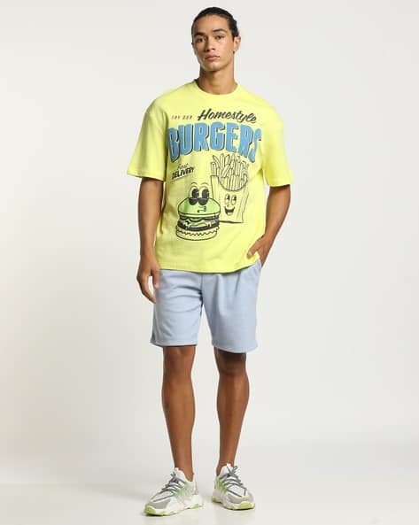 Burger Graphic Print T-Shirt