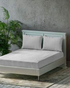 trance home linen 300 TC Cotton King-Size Bedsheet with Pillow Covers-picture-38