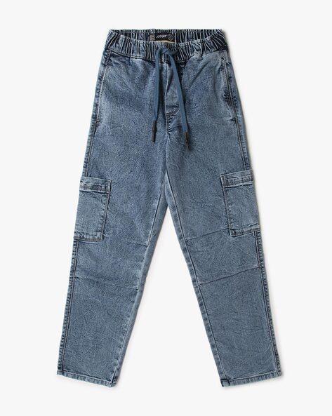 Boys Heavy-Wash Relaxed Fit Jeans