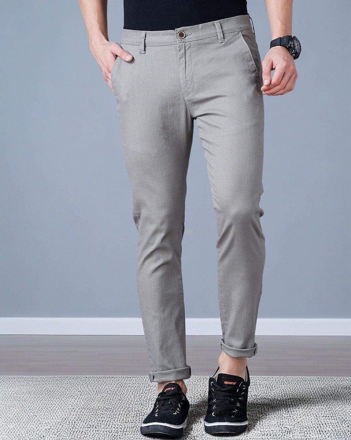 Buy Grey Trousers & Pants for Men by British Club Online