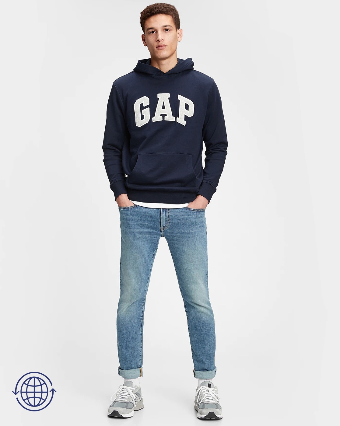 Navy blue gap clearance hoodie