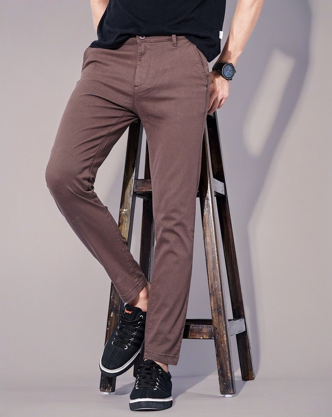 Buy Grey Trousers & Pants for Men by MAX Online | Ajio.com