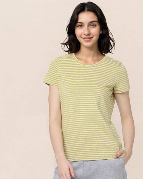 Striped Relaxed Fit Crew-Neck T-Shirt
