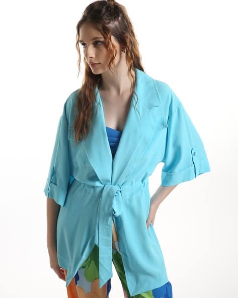 SAM Women Relaxed Fit Jacket with Tie-Up