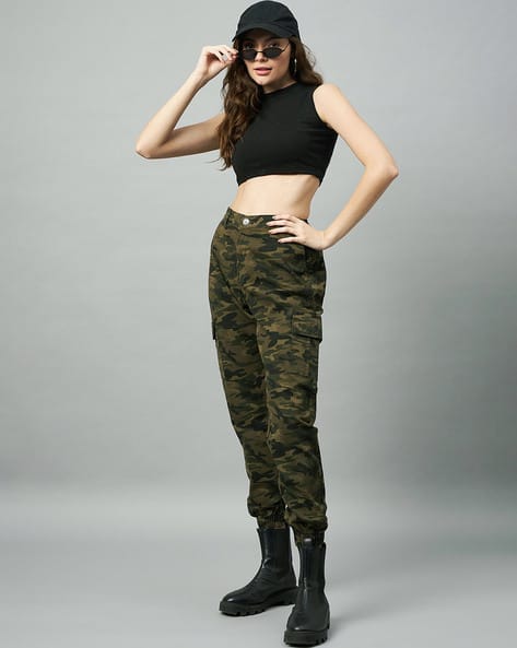 Buy Green Trousers & Pants for Women by STUDIO NEXX Online | Ajio.com