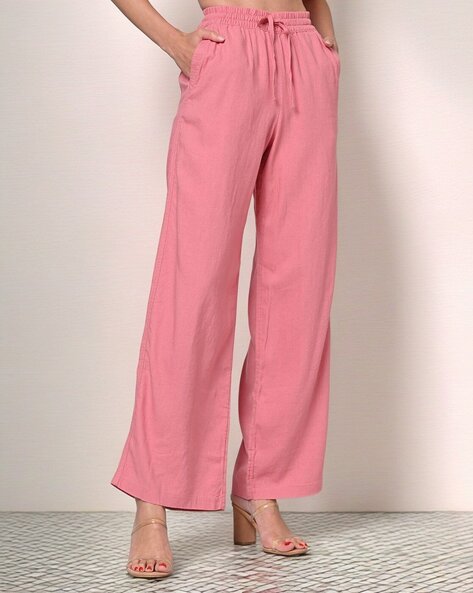 Buy Pink Trousers & Pants for Women by Marks & Spencer Online