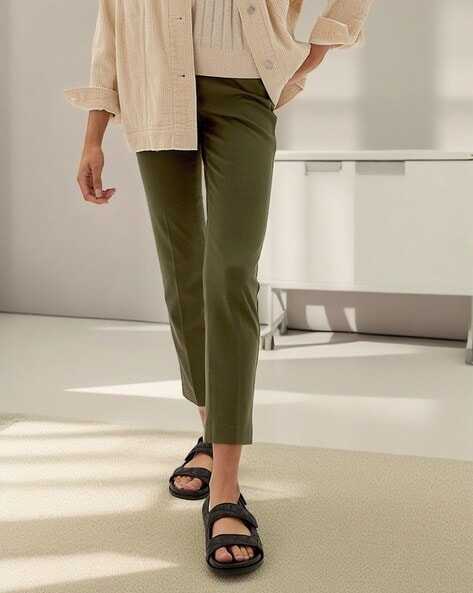 Buy White Trousers & Pants for Women by TOMMY HILFIGER Online | Ajio.com